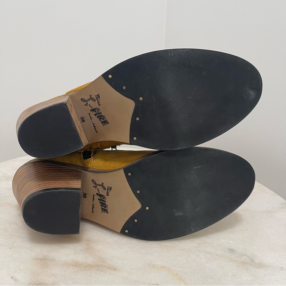 Miss L Fire Jane Mustard Boots Size EU 38 US 7.5 - Picture 9 of 12